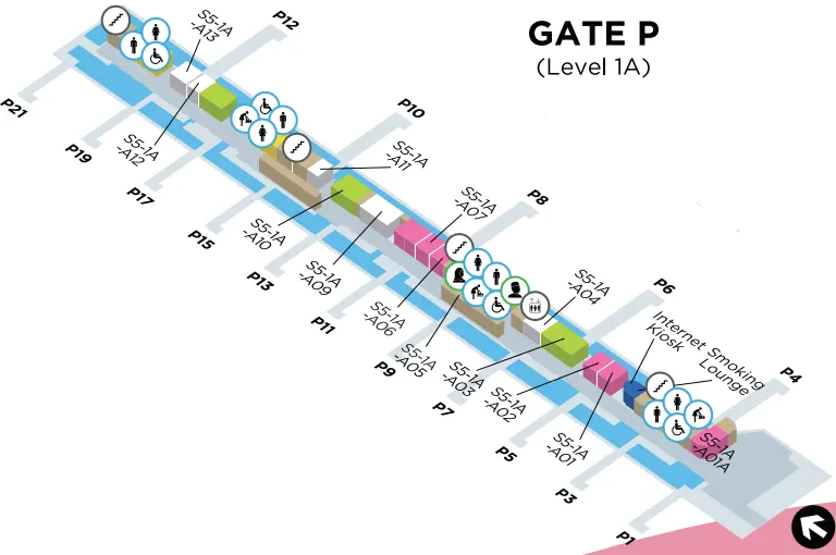 Layout of Pier P
