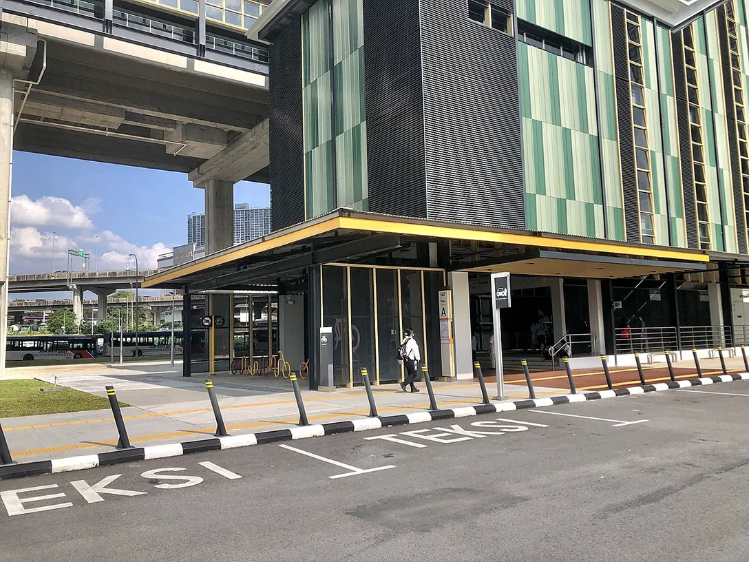 The entrance A of Kuchai MRT station