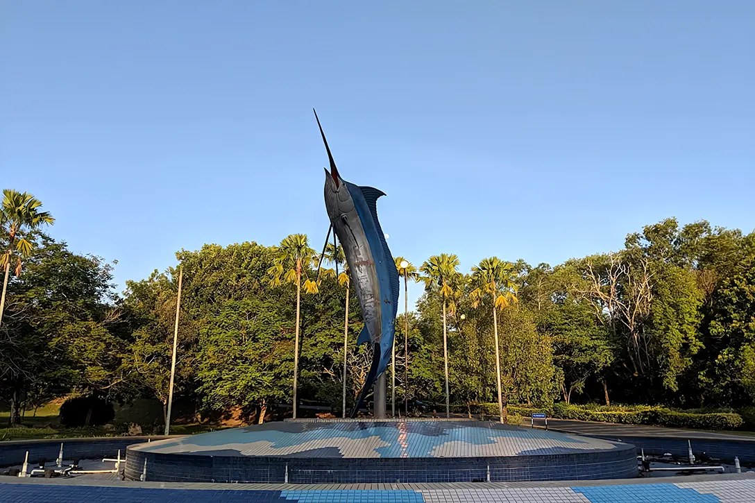 Swordfish statue