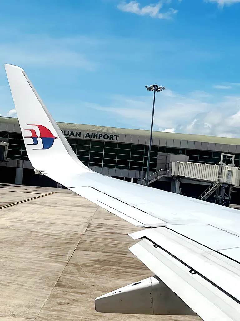 Flight waiting at the Labuan airport