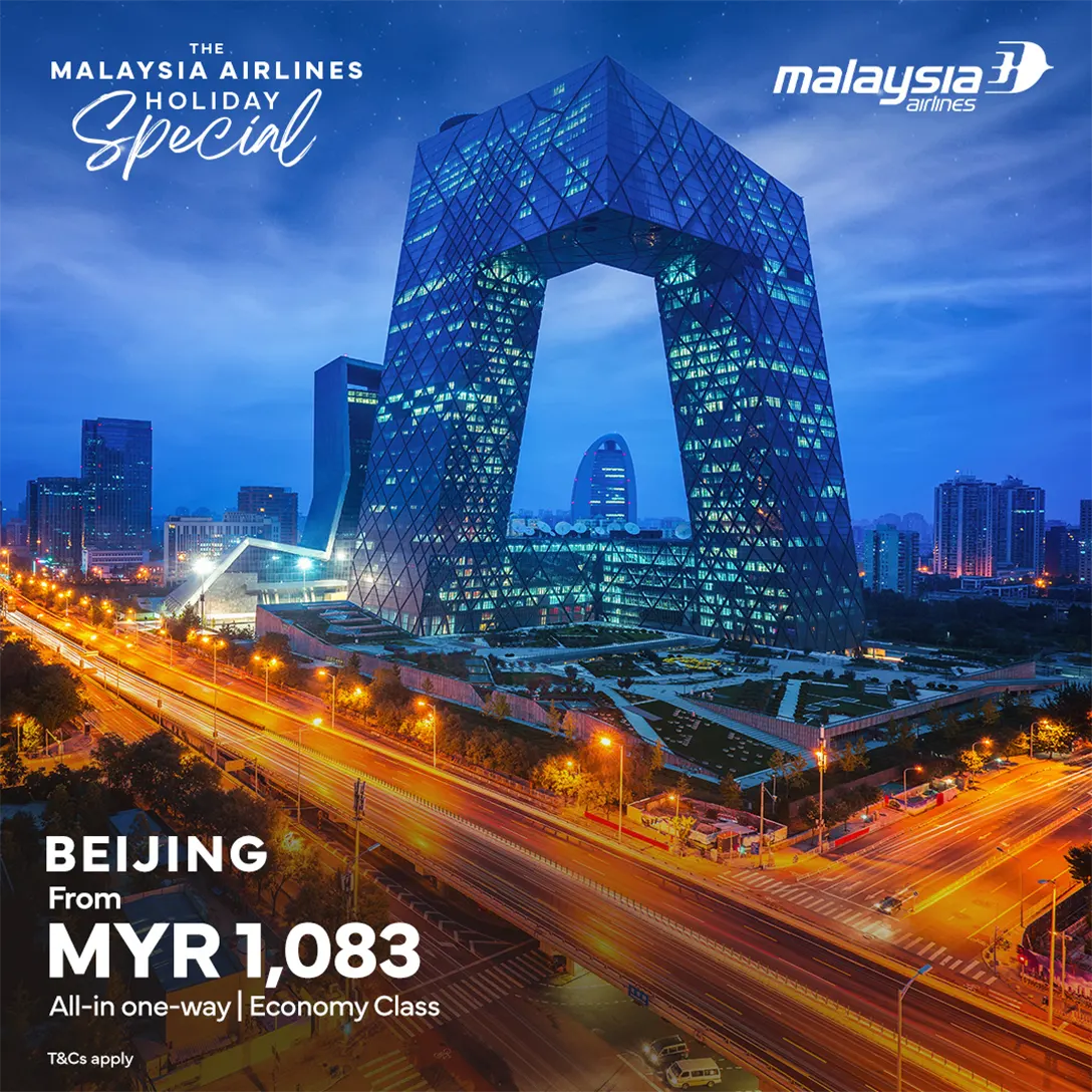 Beijing, all-in one way from MYR1083