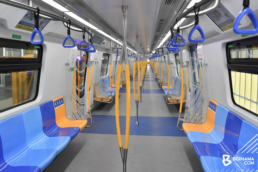 Interior of MRT train