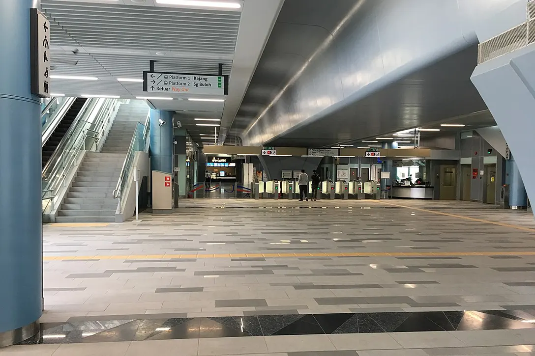 Concourse at the Taman Mutiara MRT station