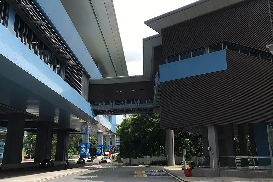 Entrance A to the station above Jalan Damansara