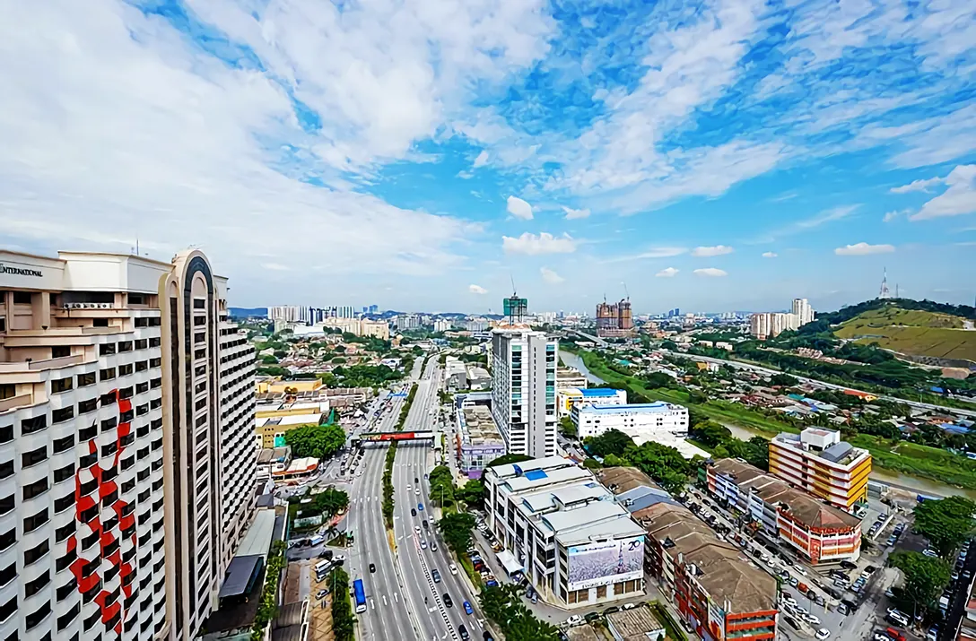 Aerial view of the Old Klang Road and its surrounding area