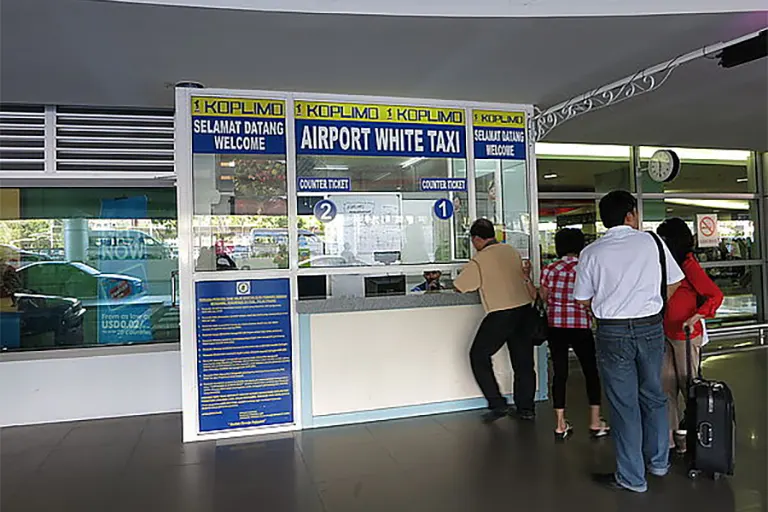 Taxi booking counters