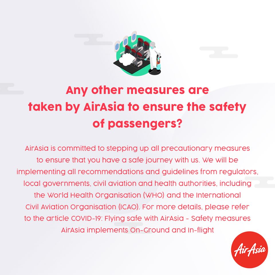 FAQ - Any other measures are taken by AirAsia to ensure the safety of the passengers?