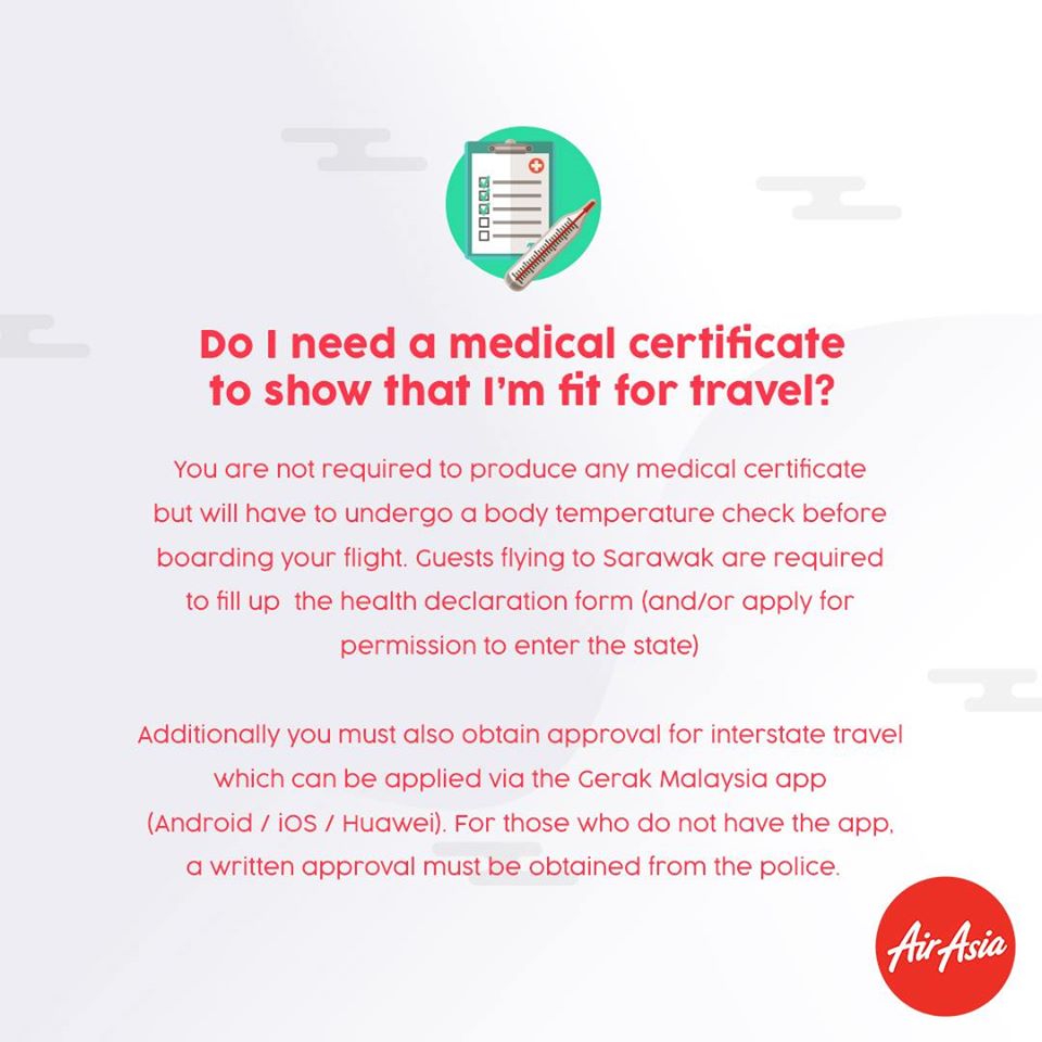 FAQ - Do I need a medical certificate to show that I'm fit for travel?