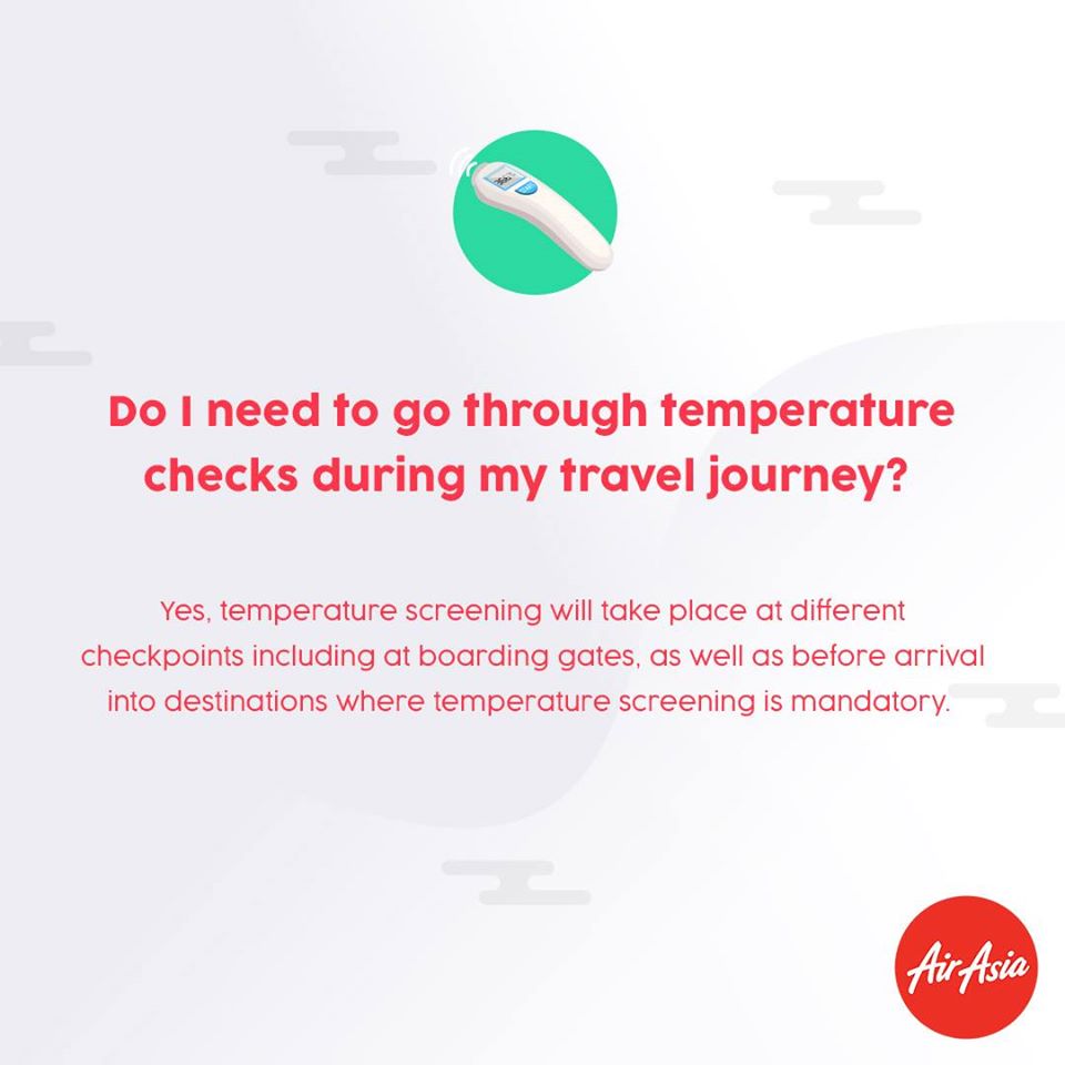 FAQ - Do I need to go through temperature check during my travel journey?