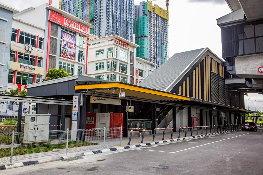 Enhancement works completed at the Entrance A, Putra Permai MRT Station.