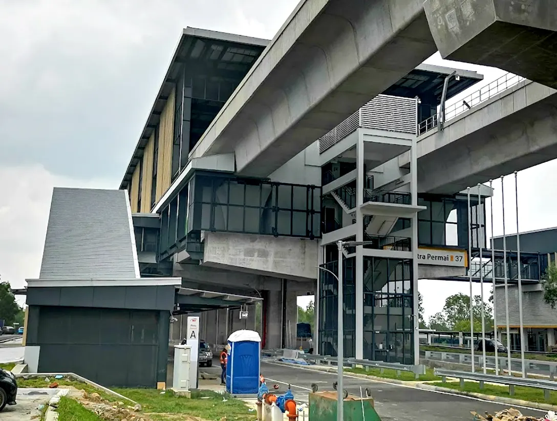 Entrance A of the Putra Permai MRT station
