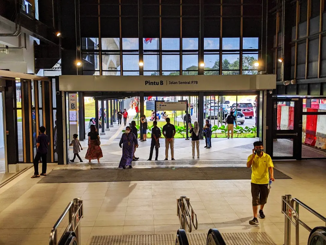 Entrance B of the Putrajaya Sentral MRT station