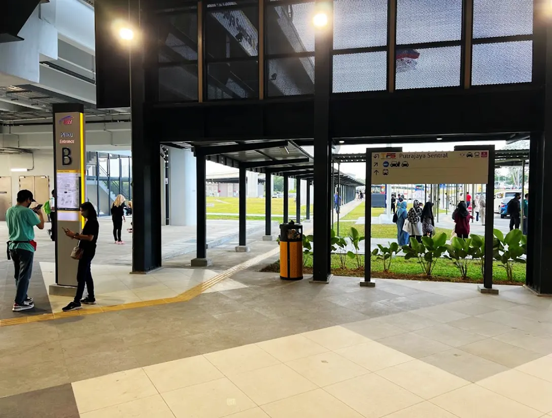 Entrance B of the Putrajaya Sentral MRT station
