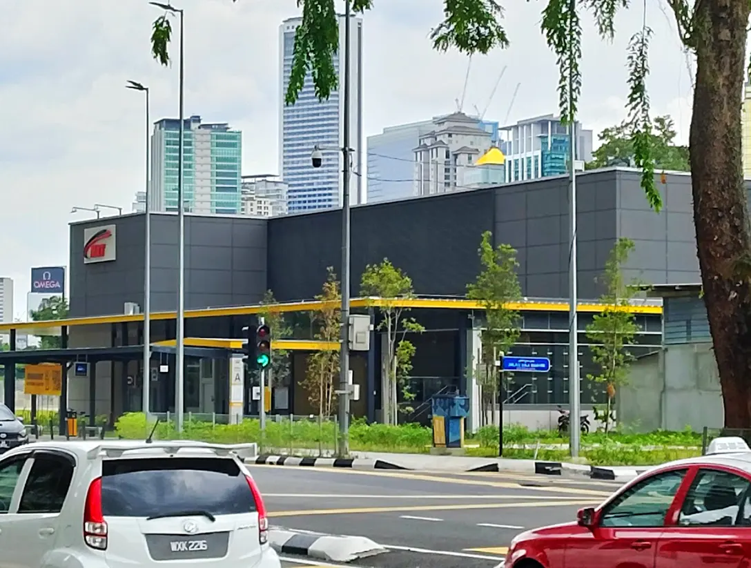Entrance to the underground Raja Uda MRT station