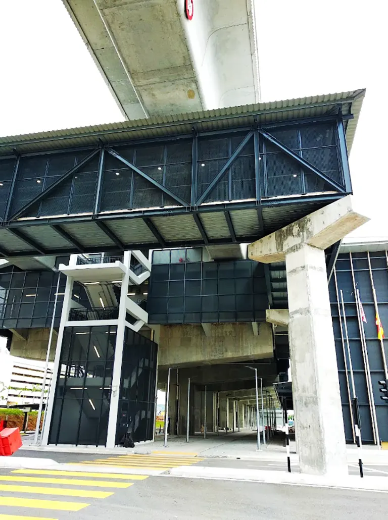 Entrance A of the Serdang Raya Selatan MRT station