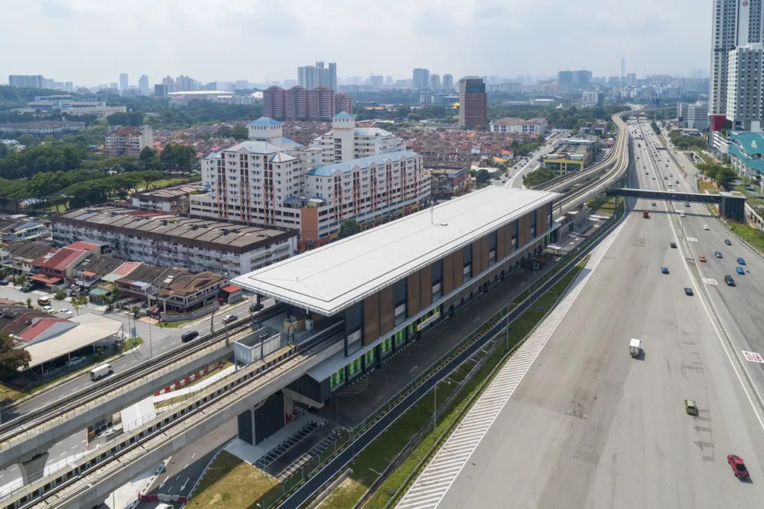 Station external works completed at the Serdang Raya Utara MRT Station