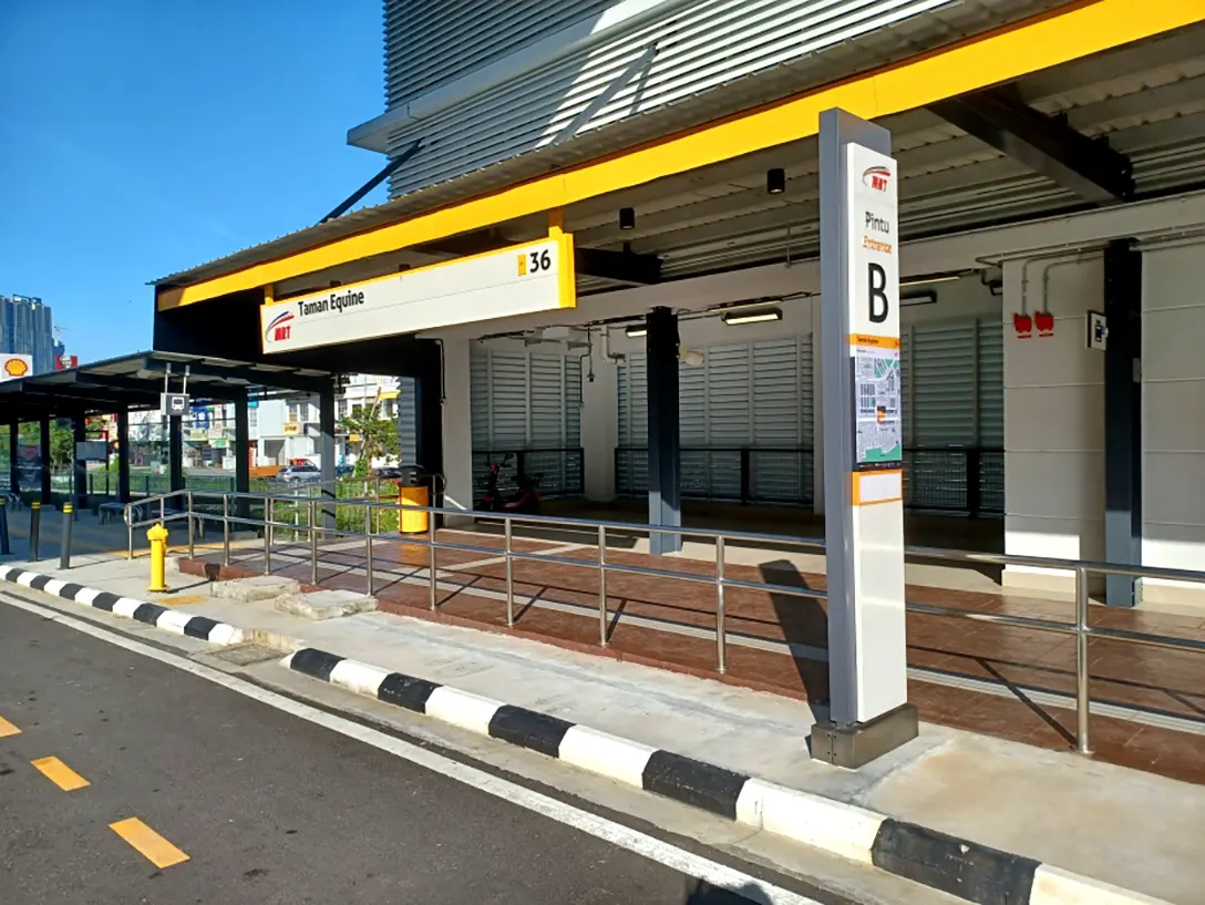 Entrance B of the Taman Equine MRT station