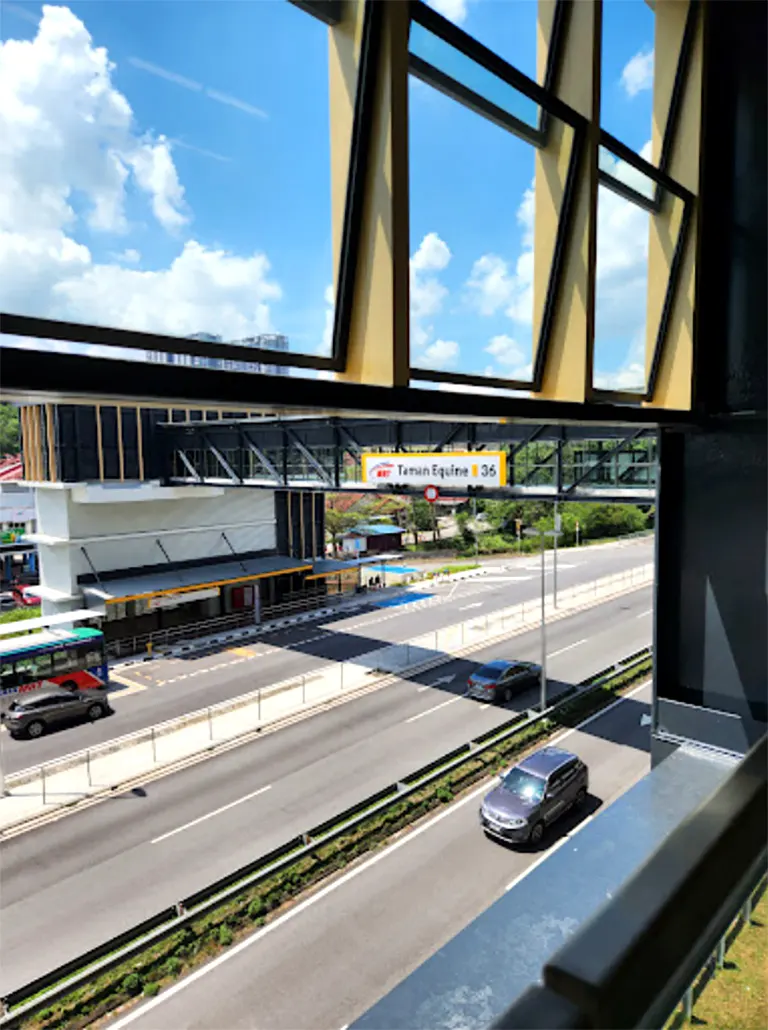 View from the Taman Equine MRT station