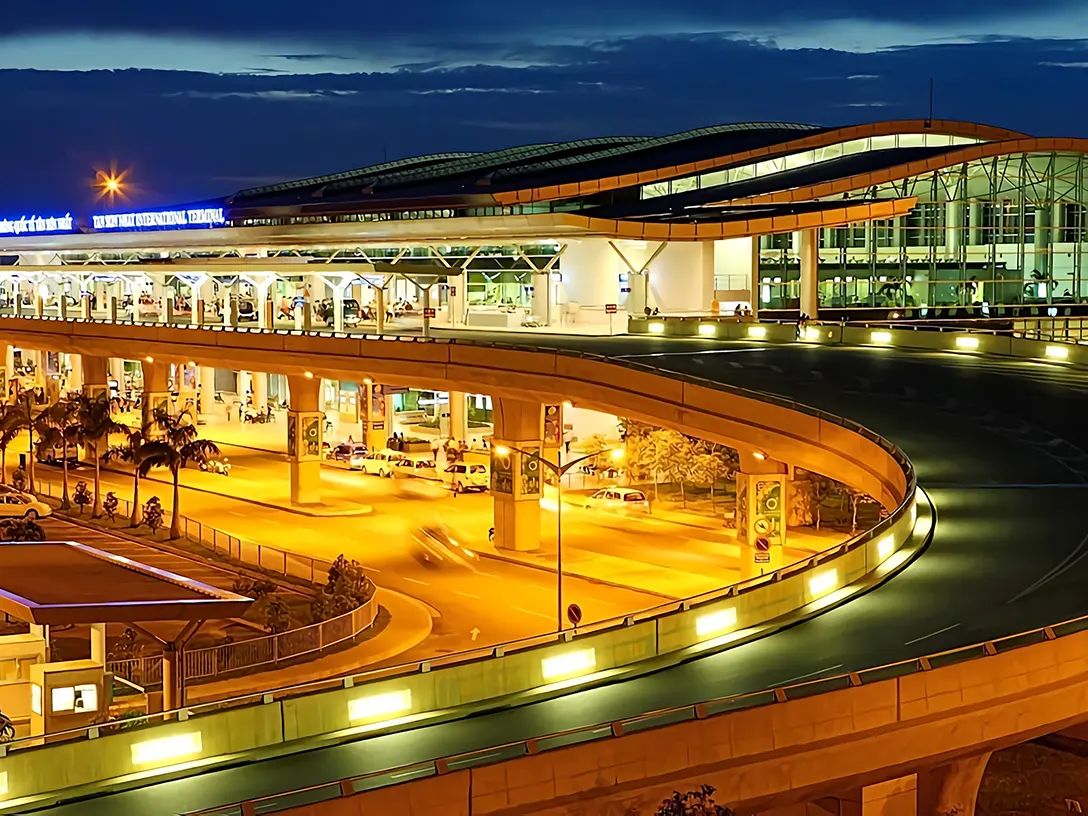 Evening view of the Tan Son Nhat Airport