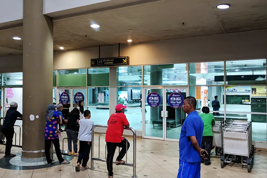 Arrival hall at Tawau International Airport