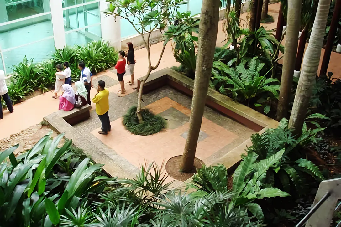 Garden within the Terminal building