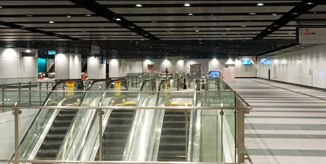Escalators at Titiwangsa MRT station