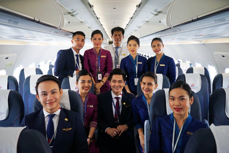 Crew members - JC Cambodia International Airlines