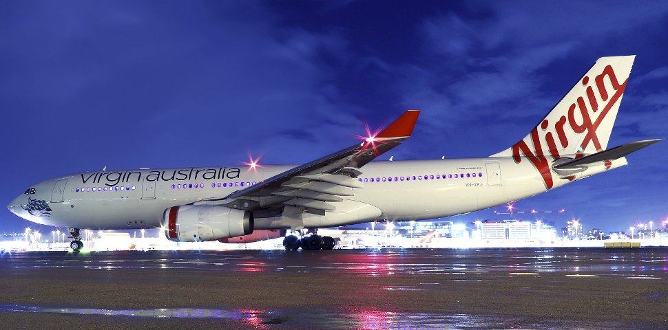 Virgin Australia flight ready to take off