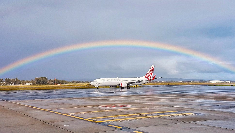 Virgin Australia flight awaiting
