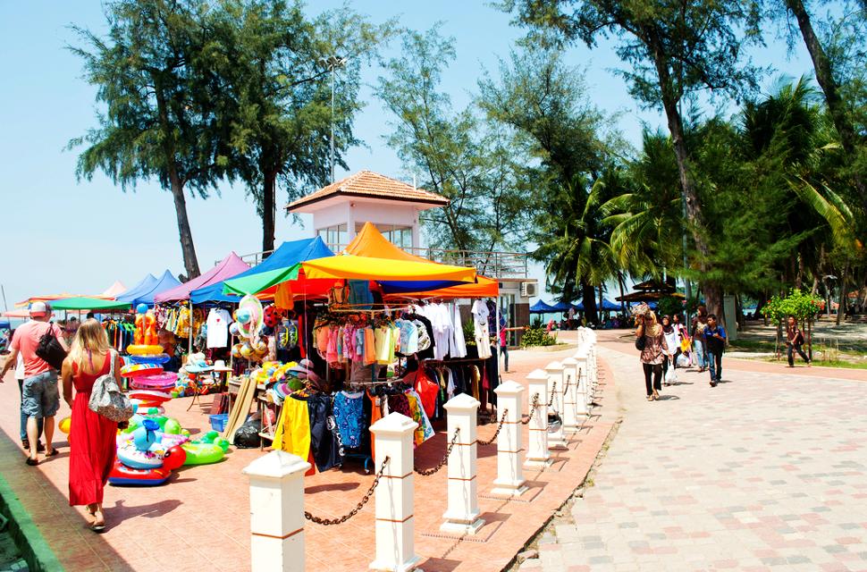 Convenience stalls at the Port Dickson