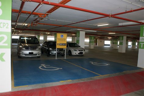 Disabled-friendly driver parking bays