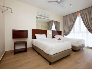 Twin Room, Tune Hotel Kota Damansara