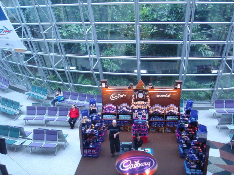 Cadbury's chocolate promtions at the Satellite building