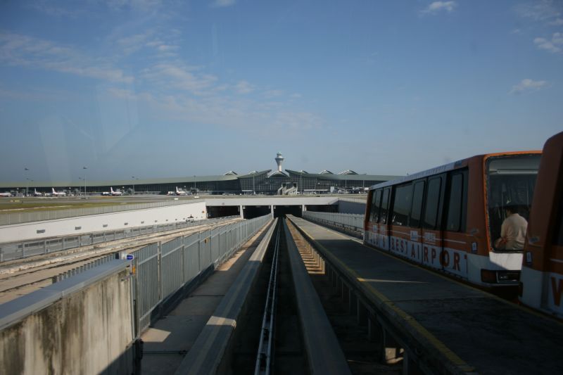 Aerotrain tracks at KLIA