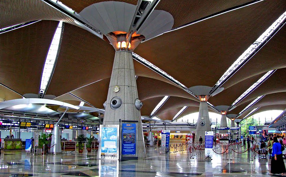 Check-in counters area on Level 5 of KLIA Main Terminal Building