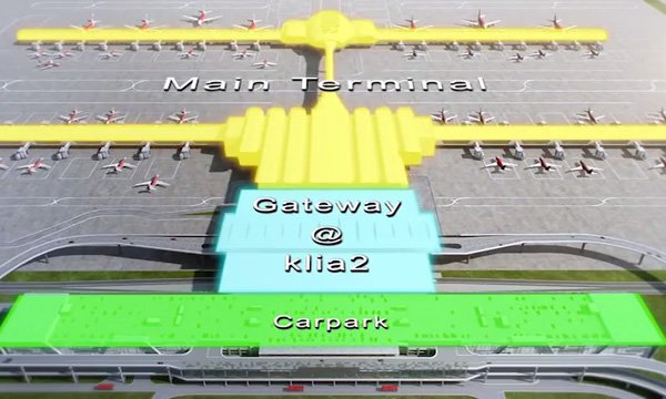 Architectural design of Gateway@klia2 mall