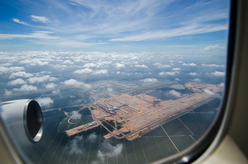 Aerial view of klia2 construction site, 17 September 2012