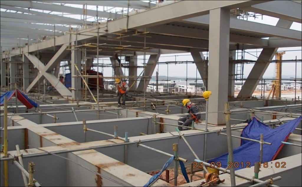 Skybridge work in progress, September 2012