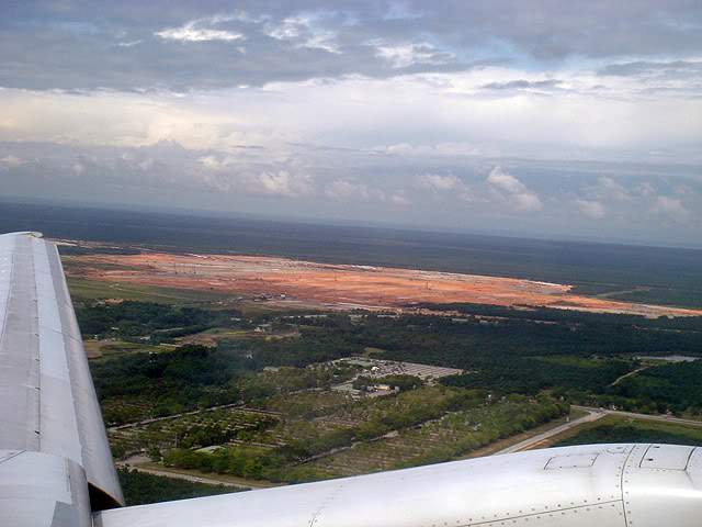 Aerial view of klia2 construction site, 2011