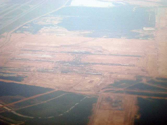 Aerial view of klia2 construction site, 27 July 2011