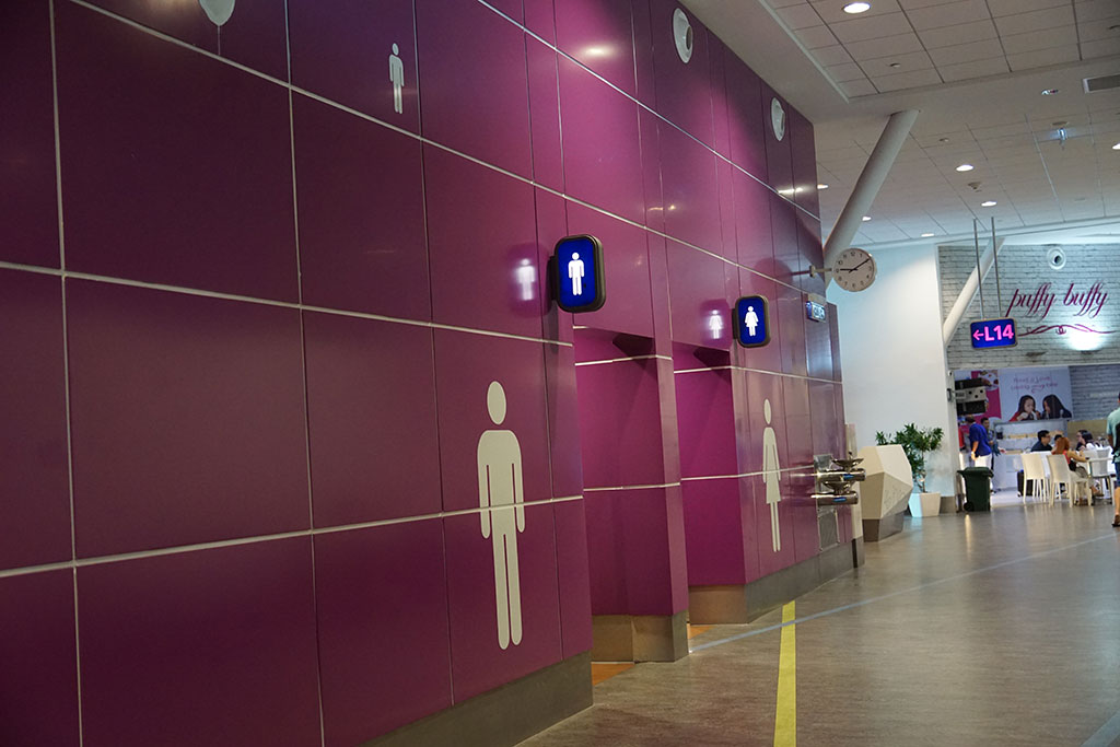 Toilets & water dispenser at Pier L, klia2 Airport