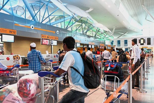 Easing it up: Long queues such as this at the klia2 check-in counter will be a thing of the past if Mavcom gets it right.