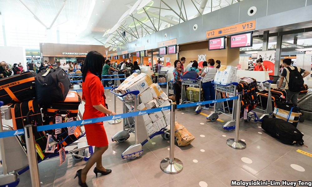 Check in counters at klia2