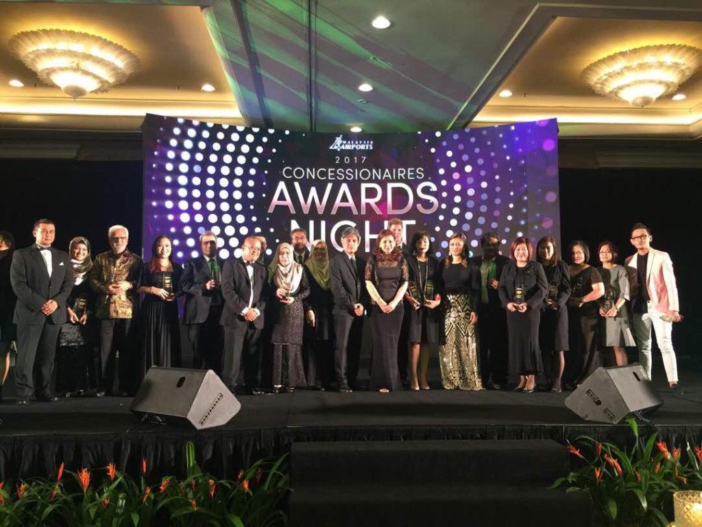 Top-ranked retailers: The awards night was among the highlights of the eighth annual Concessionaires Conference hosted by Malaysia Airports this week (Photos courtesy Dimensi Eksklusif)