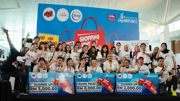 The winners were given a deadline to spend all their vouchers at klia2 on the same day