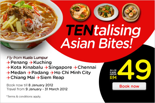 AirAsia Promotion - TENtalising Asian Bites!