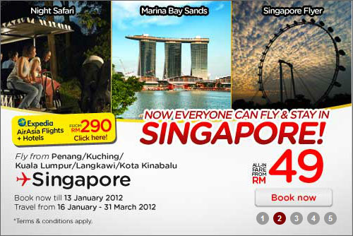 AirAsia Promotion - Now Everyone Can Fly & Stay In Singapore!