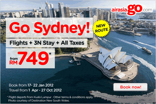 AirAsia Promotion - Go Sydney