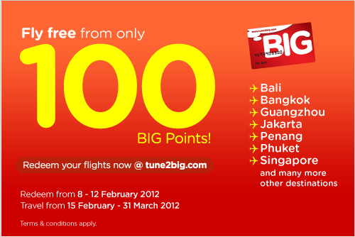 AirAsia Promotion - Use BIG Points To Pay It All
