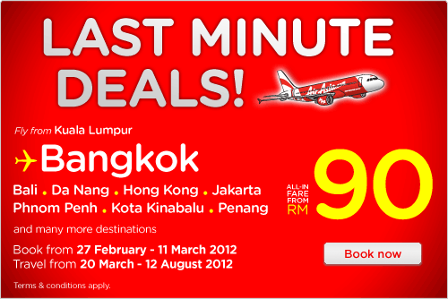 AirAsia Promotion - Last Minutes Deals